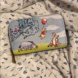 Disney Loungefly Quilted Blue Wallet